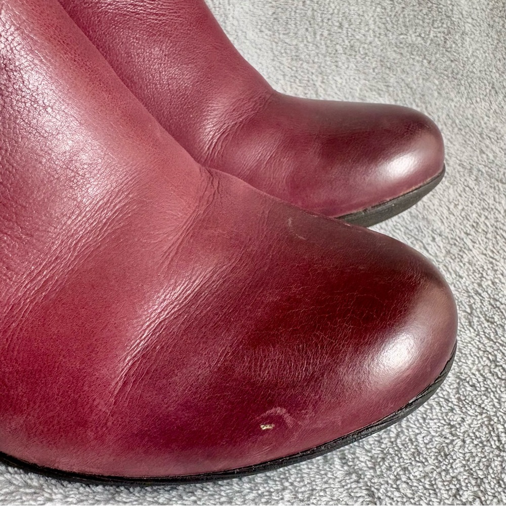 Dansko Raina burnished leather booties wine red‎ - Picture 8 of 13